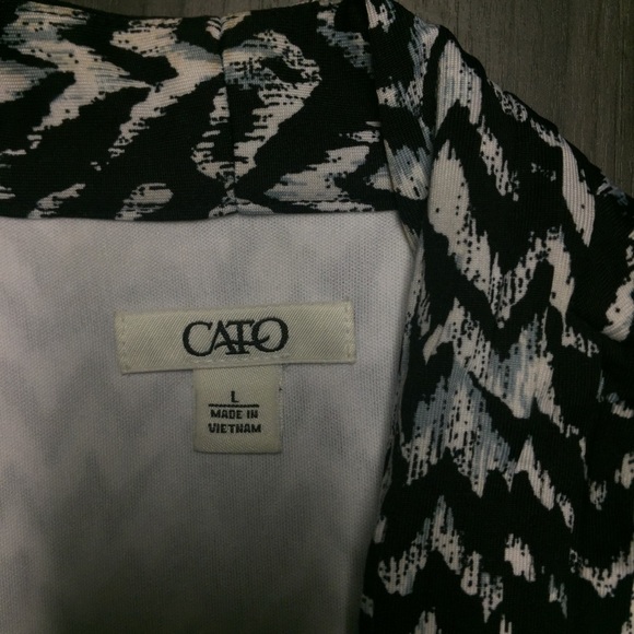 Cato Women’s Black & White Blazer Size Large - Picture 3 of 8